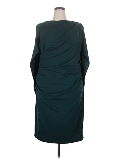 Pre-owned Betsy & Adam Cocktail Dress In Teal