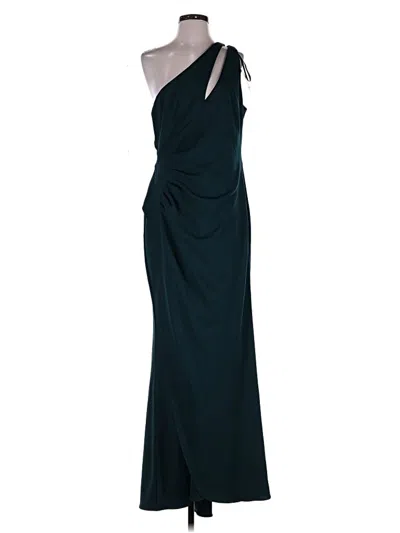 Pre-owned Betsy & Adam Cocktail Dress In Teal