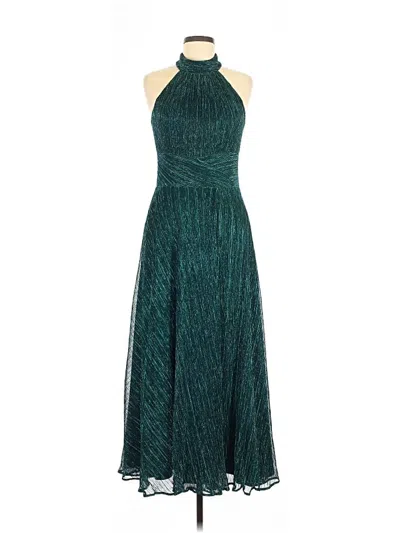 Pre-owned Betsy & Adam Cocktail Dress In Teal