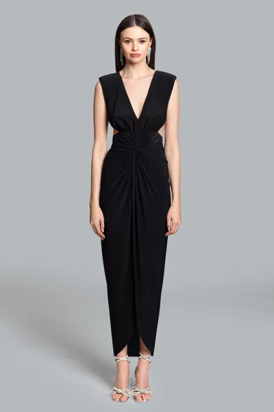 Betsy & Adam Ghrail "sutton" Jersey Knit Dress In Black