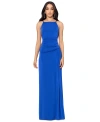 BETSY & ADAM PETITE RUCHED GOWN
