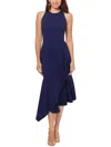 BETSY & ADAM PETITES WOMENS SEMI-FORMAL MIDI COCKTAIL AND PARTY DRESS