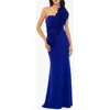 Betsy & Adam Womens Full Length Embellished Evening Dress In Marine