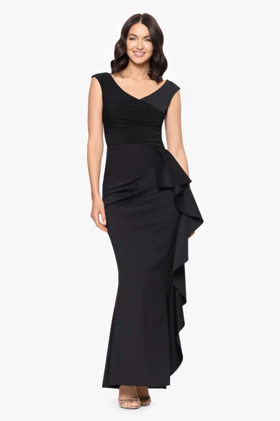 Betsy & Adam Cocktail Dress In Black