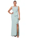 BETSY & ADAM WOMEN'S LACE RUFFLED GOWN