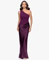 Betsy & Adam Women's One Shoulder Dress In Purple