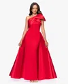 Betsy & Adam Women's One-shoulder Gown In Red