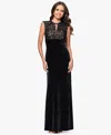 Betsy & Adam Betsy Adam Womens Sleeveless Velvet Dress 2p 18 In Black