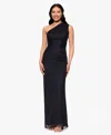 Betsy & Adam Women's Solid-color Studded Long Halter Dress In Black