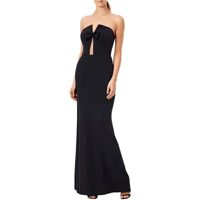 Betsy & Adam Womens Mesh Inset Polyester Evening Dress