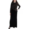 Betsy & Adam Womens Sequined Polyester Evening Dress In Multi