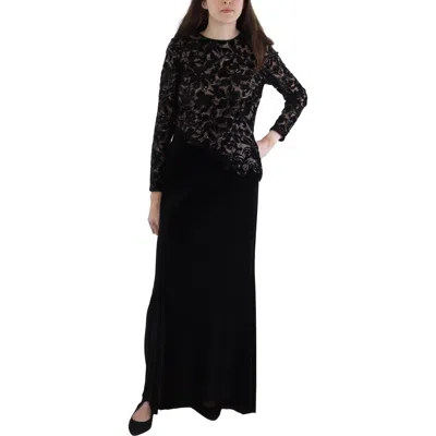 Betsy & Adam Womens Sequined Polyester Evening Dress In Multi