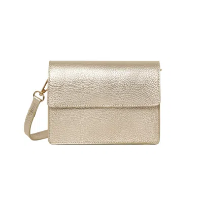 Betsy & Floss Women's Anzio Clutch Bag With Leather Strap In Gold