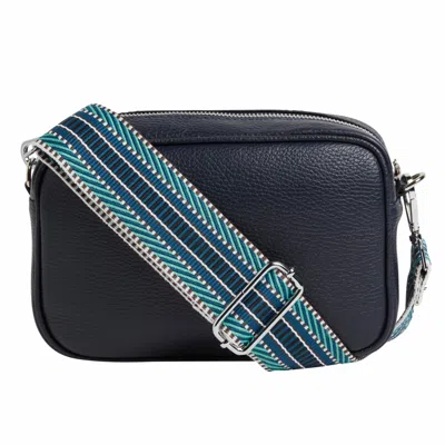 Betsy & Floss Women's Blue Crossbody Bag In Navy With Interchangeable Straps