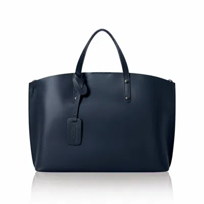 Betsy & Floss Women's Blue Positano Leather Handbag In Navy