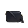 Betsy & Floss Women's Blue Verona Crossbody Tassel Bag In Navy With Nautical Strap In Blue