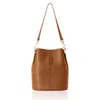 Betsy & Floss Women's Brown Lecco Leather Bucket Bag In Tan In Brown