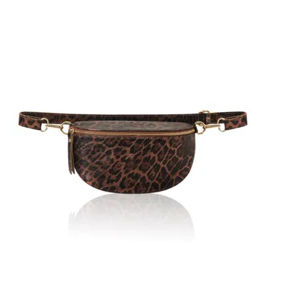 Betsy & Floss Women's Brown Licata Dark Leopard Crossbody Bag