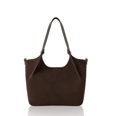 Betsy & Floss Women's Brown Marche Tote Handbag In Dark Chocolate