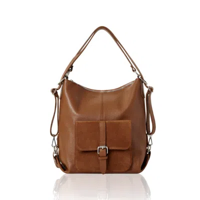 Betsy & Floss Women's Brown Sarno Backpack And Tote Bag In Tan