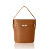 Betsy & Floss Women's Brown Sora Large Leather Bucket Bag In Tan In Brown