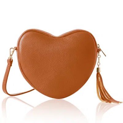 Betsy & Floss Women's Brown Venice Heart Bag In Tan