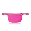 Betsy & Floss Women's Enna Raffia Crossbody & Waist Bag In Fuchsia Pink In Pink