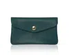 Betsy & Floss Women's Green Medium Popper Leather Purse In Teal In Green