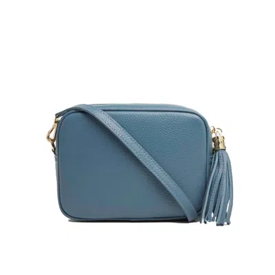 Betsy & Floss Women's Grey Verona Crossbody Tassel Bag In Denim Blue