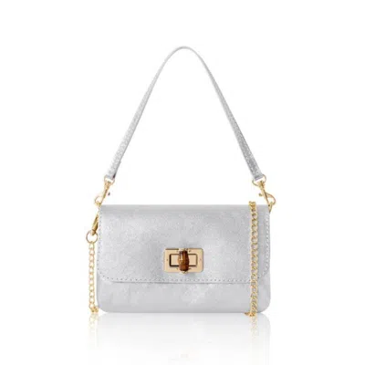 Betsy & Floss Women's Jesi Handbag And Clutch Bag In Silver