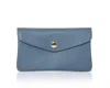 Betsy & Floss Women's Medium Popper Leather Purse In Denim Blue In Blue