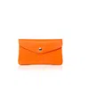 Betsy & Floss Women's Medium Popper Leather Purse In Orange In Orange