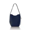 Betsy & Floss Women's Melfi Suede Bucket Tote Bag In Navy Blue In Blue