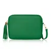 Betsy & Floss Women's Modena Large Crossbody Tassel Bag In Green In Green