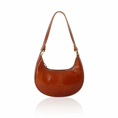 Betsy & Floss Women's Orange Parma Crescent Bag In Dark Tan