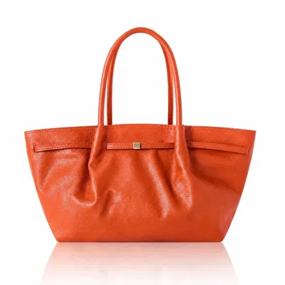 Betsy & Floss Women's Perugia Leather Tote Bag In Burnt Orange