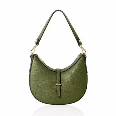 Betsy & Floss Women's Pienza Crescent Bag -with Two Straps In Olive Green