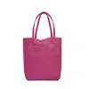 Betsy & Floss Women's Pink / Purple Milan Soft Leather Tote Bag In Fushcia Pink In Pink/purple