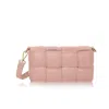 Betsy & Floss Women's Pink Serena Woven Crossbody Handbag In Blush In Pink