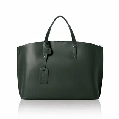 Betsy & Floss Women's Positano Leather Handbag In Dark Green