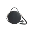 Betsy & Floss Women's Rome Round Circle Crossbody Bag In Dark Grey In Grey