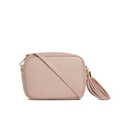 Betsy & Floss Women's Rose Gold Verona Crossbody Tassel Blush Bag With Dark Leopard Strap