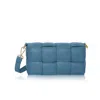Betsy & Floss Women's Serena Woven Crossbody Handbag In Denim Blue In Blue
