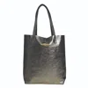 Betsy & Floss Women's Silver Milan Soft Leather Tote Bag In Gunmetal In Silver