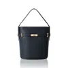 Betsy & Floss Women's Sora Large Leather Bucket Bag In Navy Blue In Blue