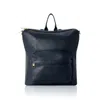 Betsy & Floss Women's Tivoli Leather Backpack Or Shoulder Bag In Navy Blue In Blue