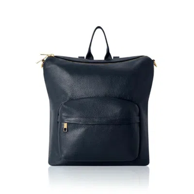 Betsy & Floss Women's Tivoli Leather Backpack Or Shoulder Bag In Navy Blue