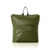 Betsy & Floss Women's Tivoli Leather Backpack Or Shoulder Bag In Olive Green In Green
