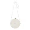 Betsy & Floss Women's White Santorini Round Basket Bag In White