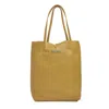 Betsy & Floss Women's Yellow / Orange Milan Soft Leather Tote Bag In Mustard Yellow In Yellow/orange